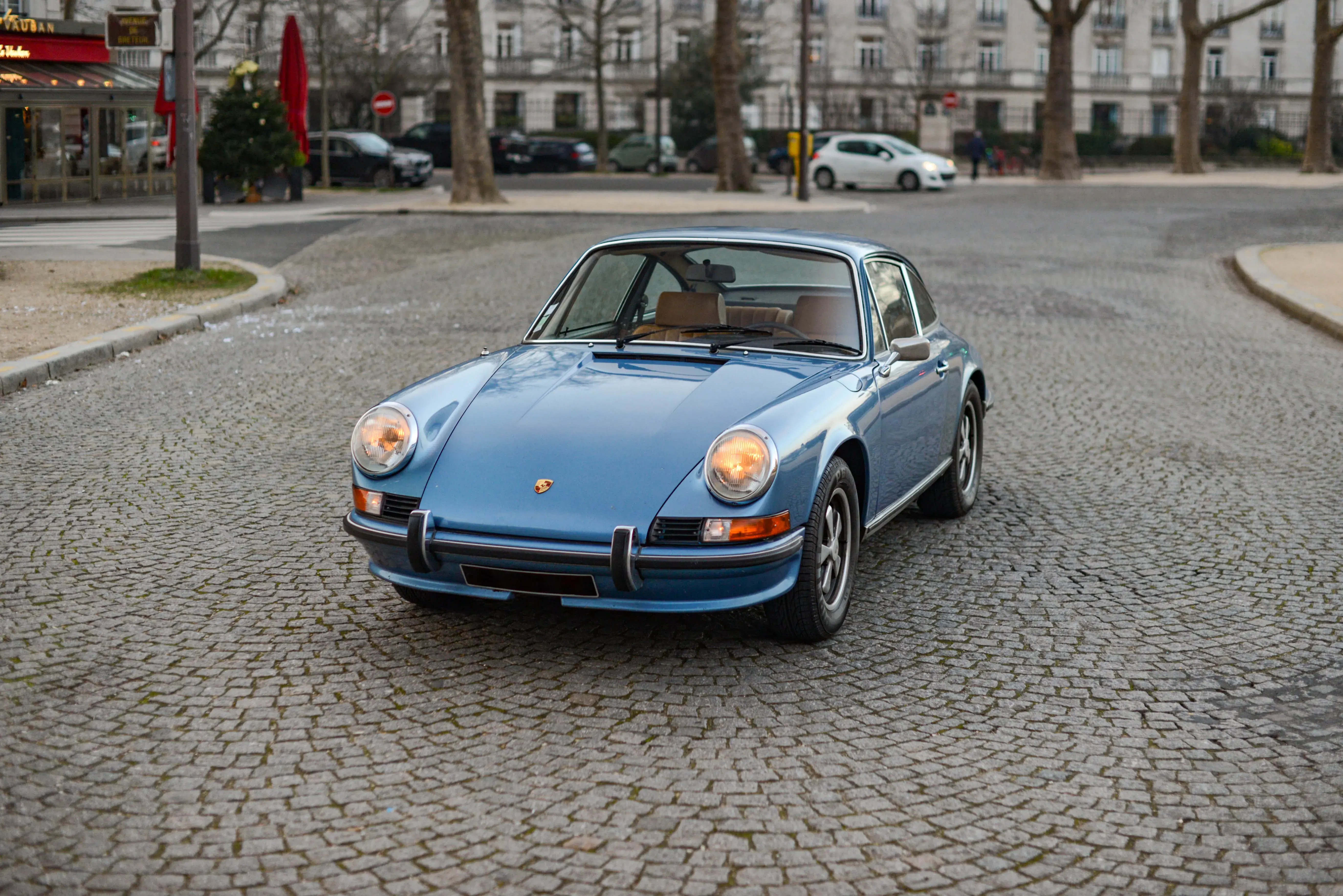 Porsche 911 2.4 s Sportomatic Bleu Gemini Mecanicus Paris