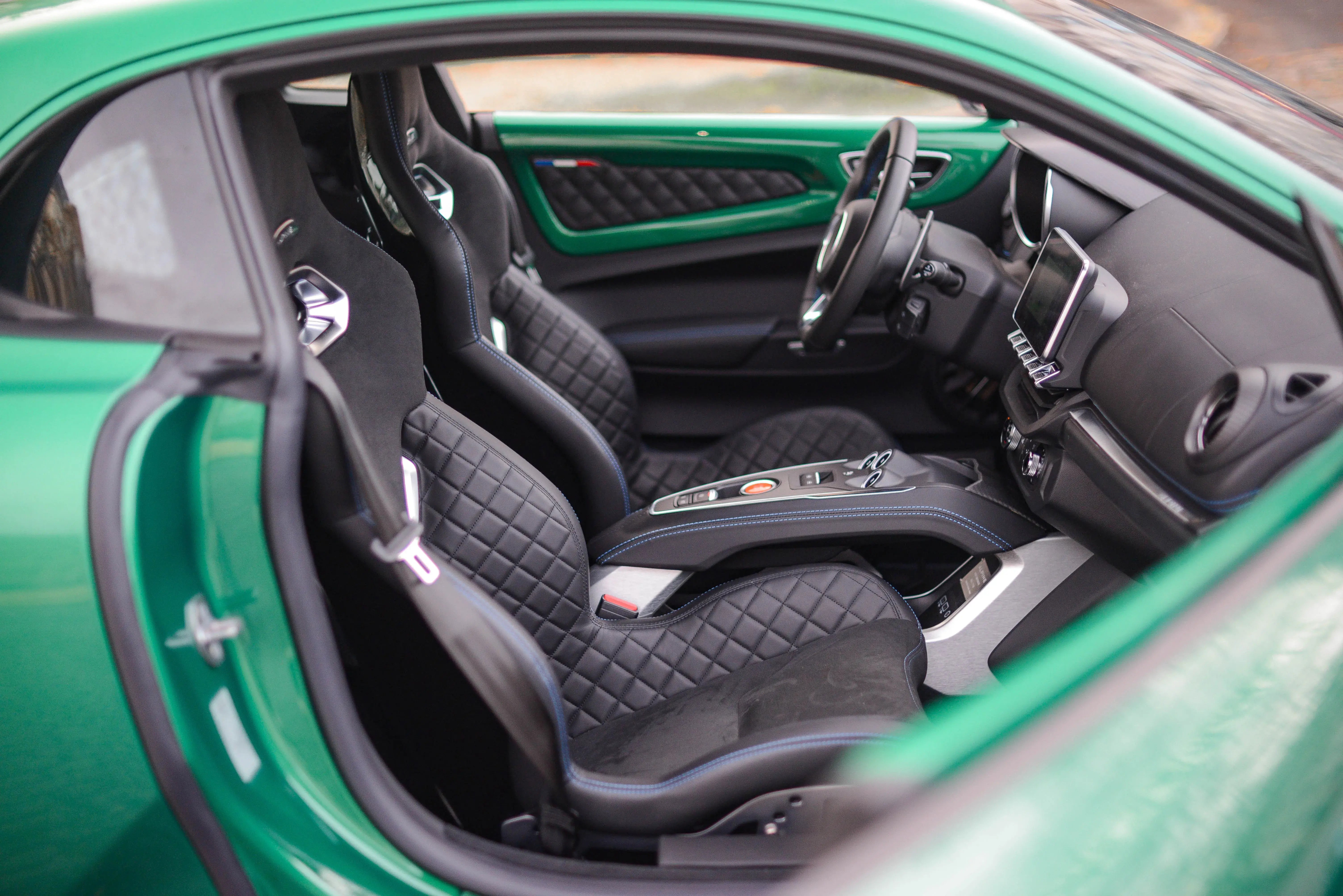 Intérieur Alpine A110 Vert Émeraude Mecanicus Paris