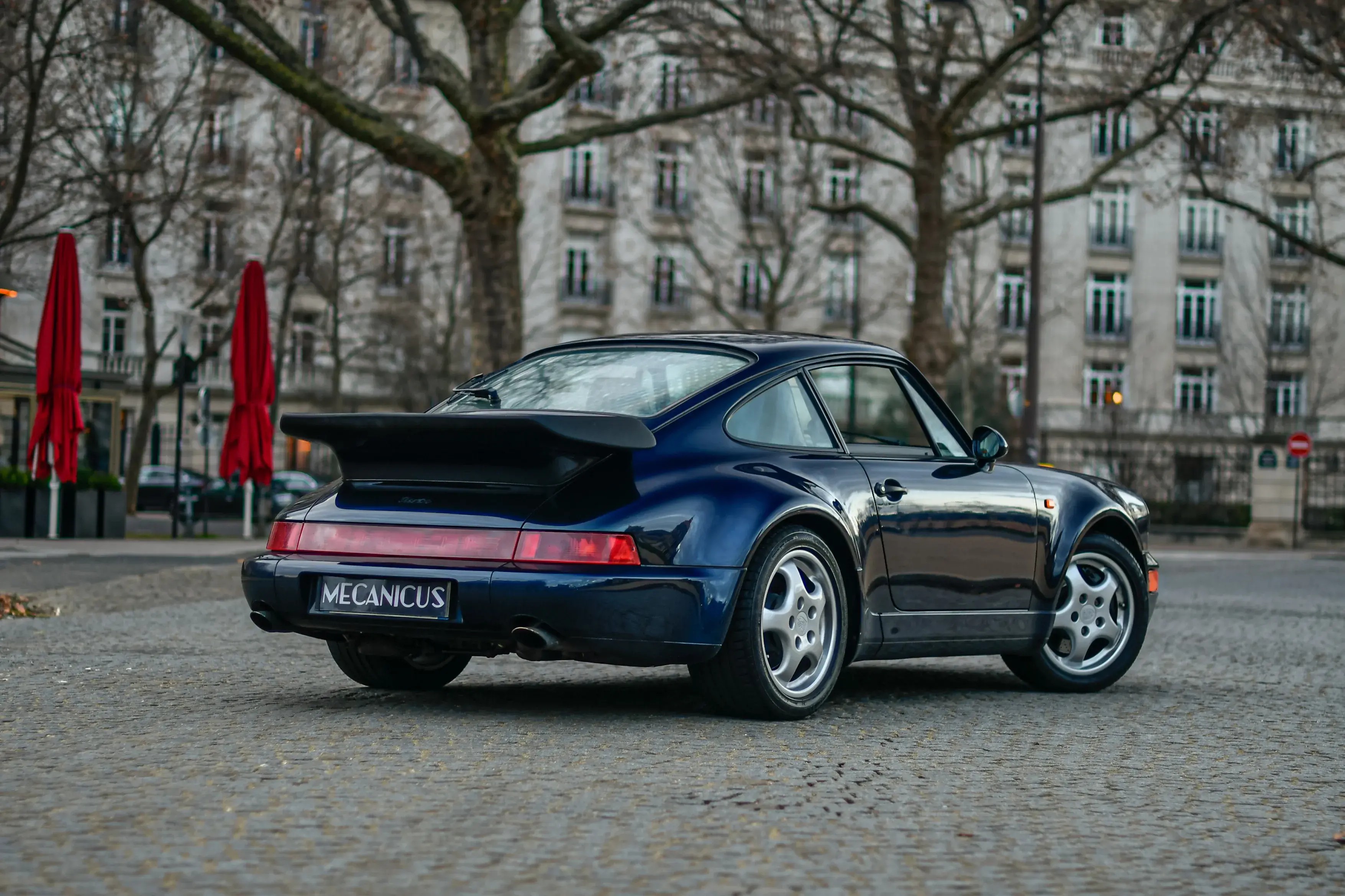 Porsche 964 Turbo Bleu Gris Mecanicus Paris